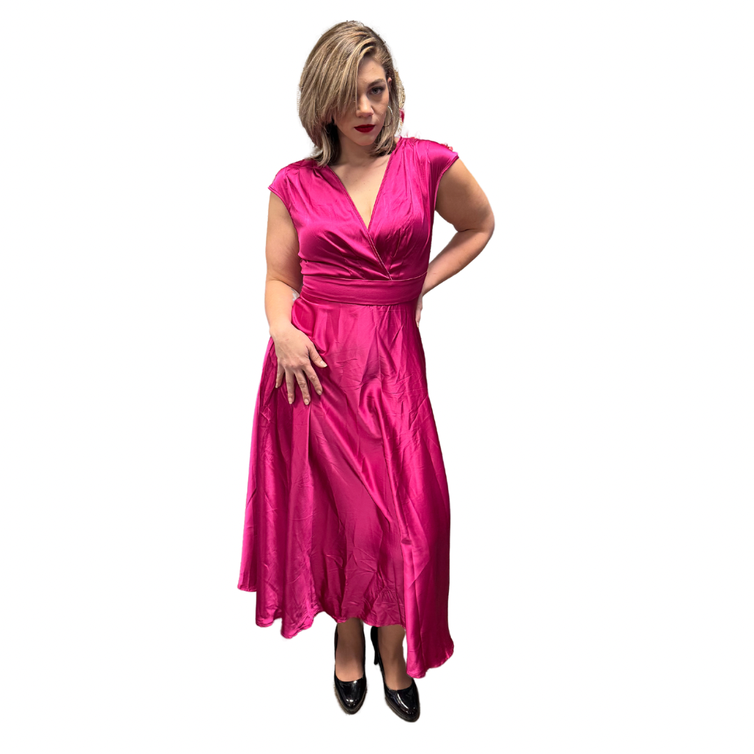 Flowy Me Satin Dress