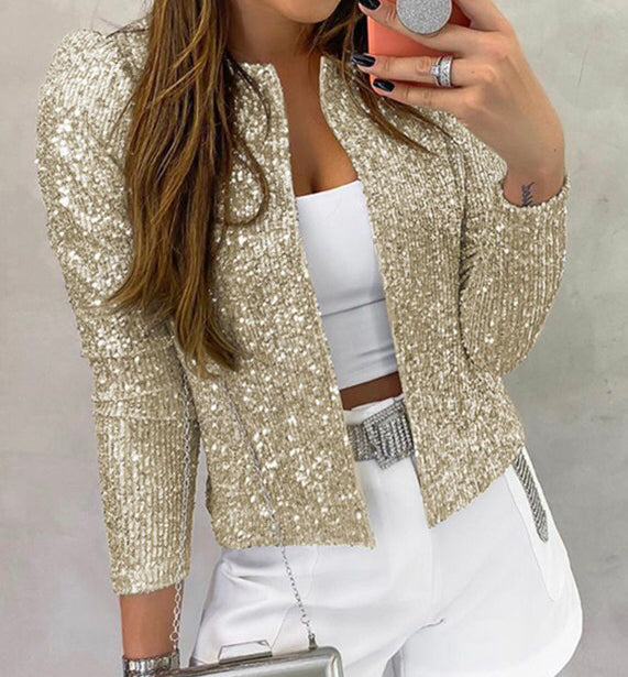 Gold Sequin Blazer