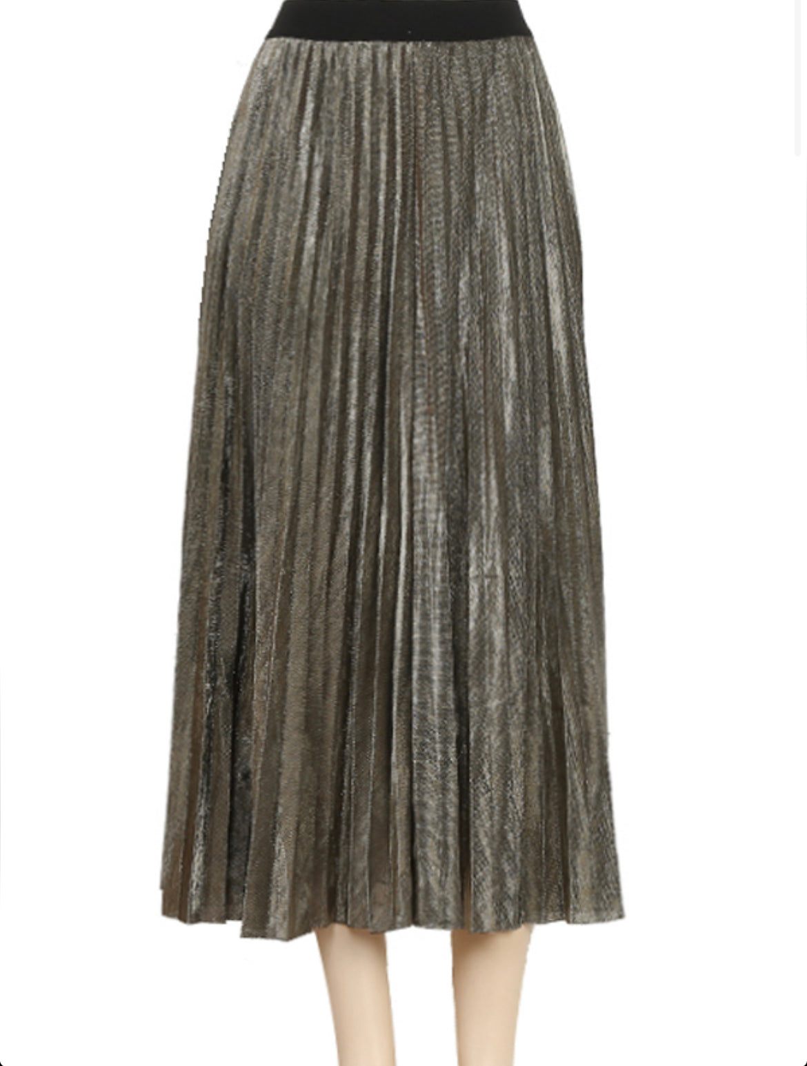 Show Stopping Pleated Shimmer Skirt