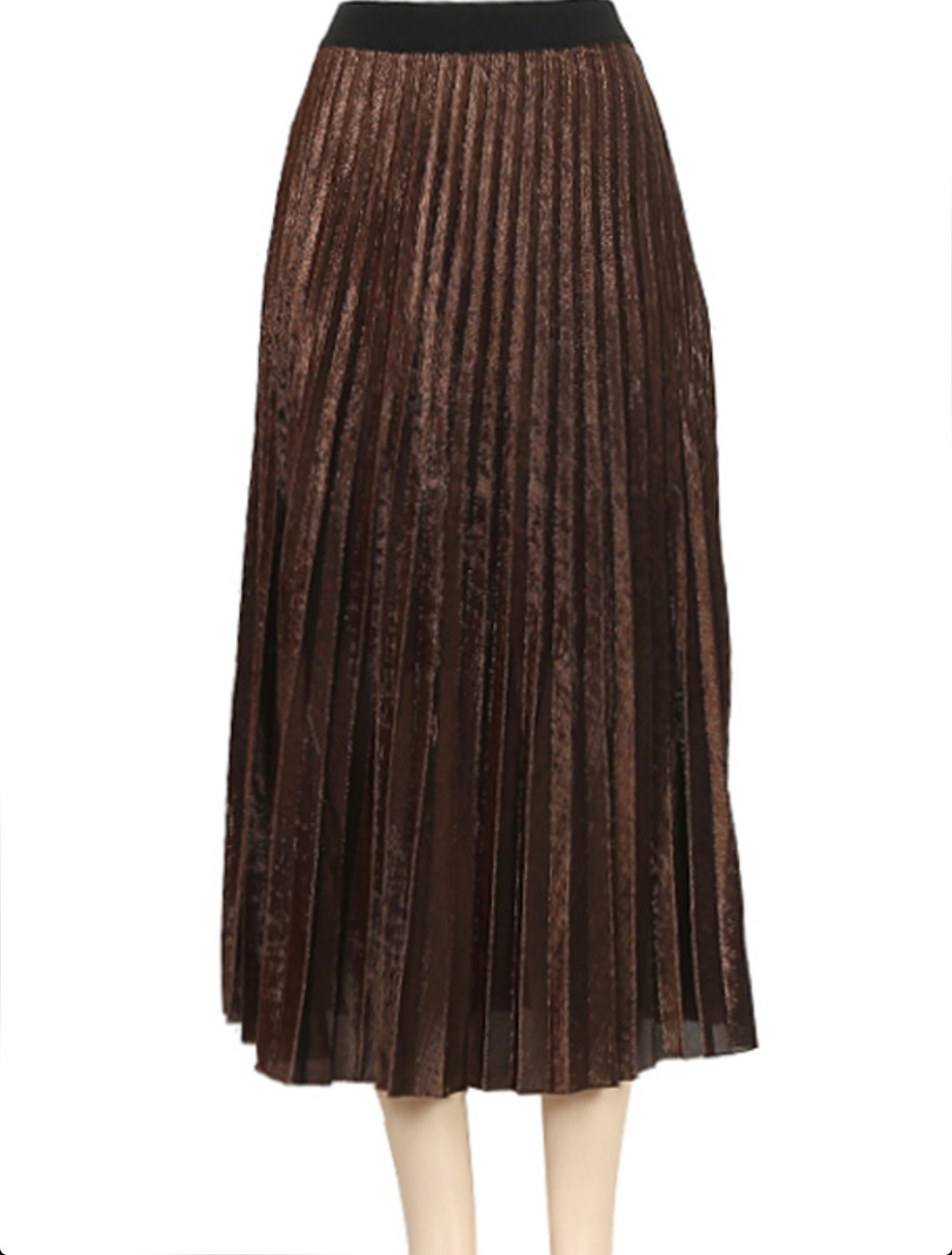 Show Stopping Pleated Shimmer Skirt