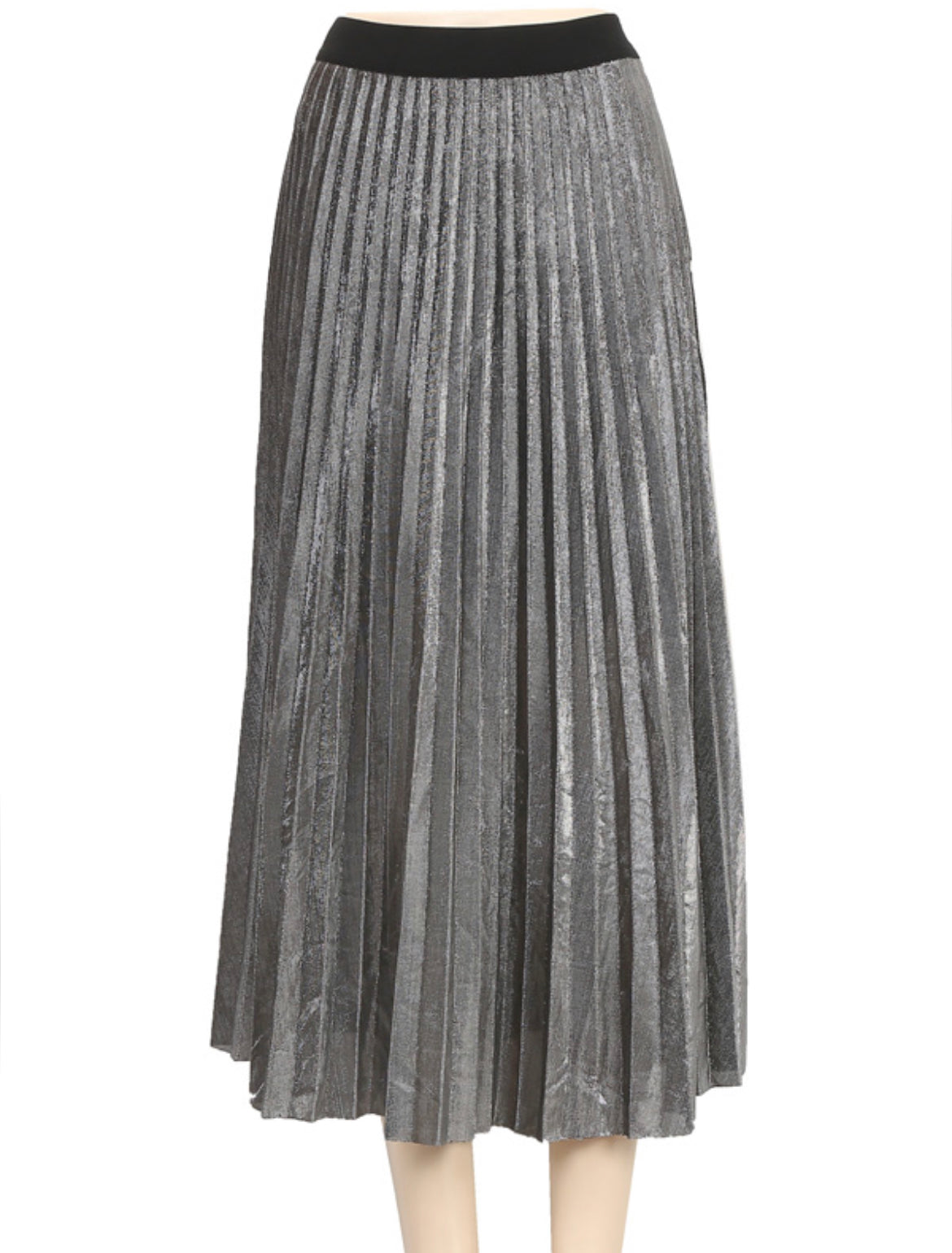 Show Stopping Pleated Shimmer Skirt