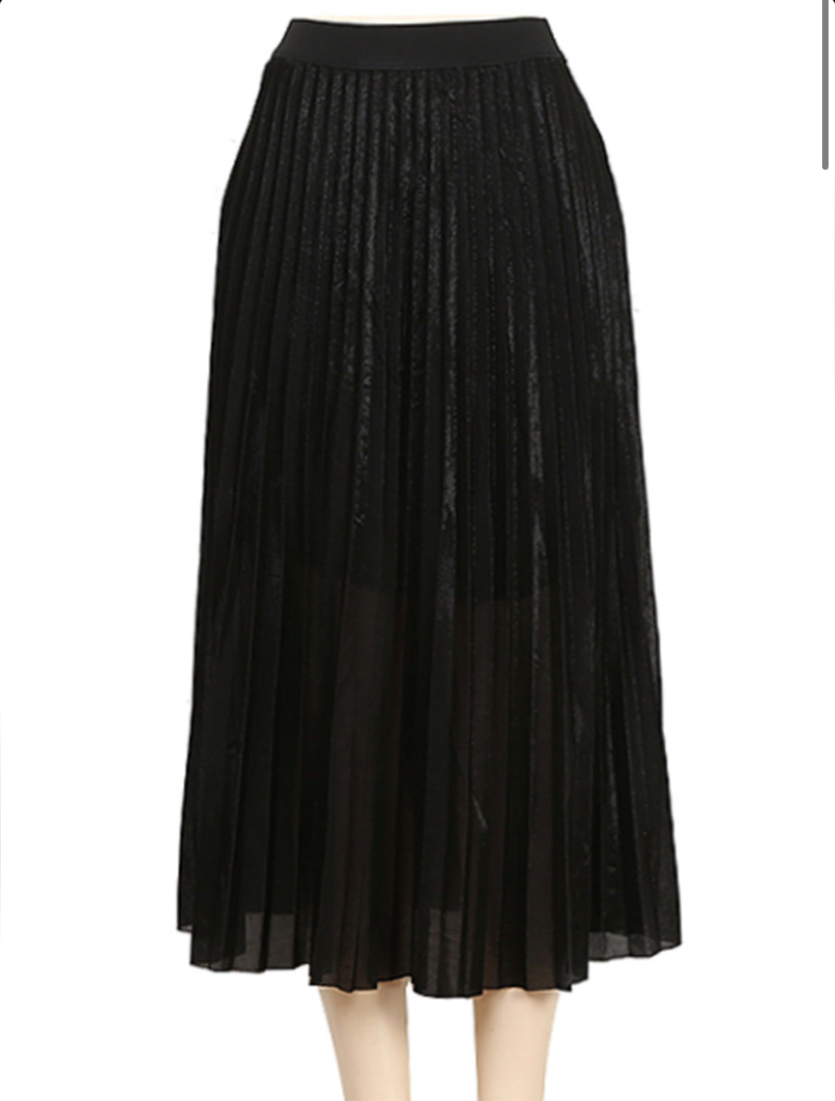 Show Stopping Pleated Shimmer Skirt