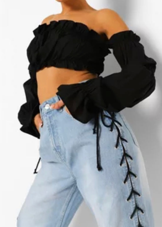Long Sleeved Crop Top