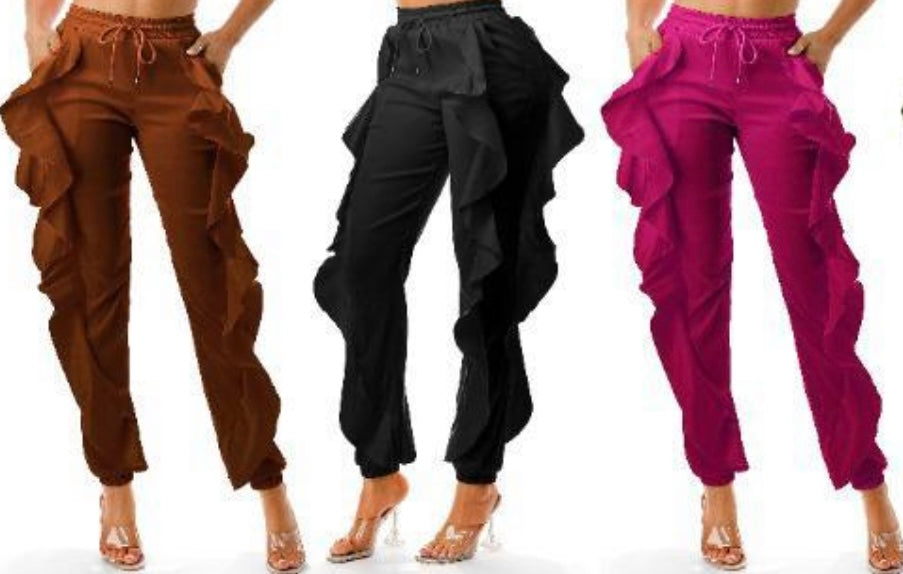 Flirty Ruffle Jogger