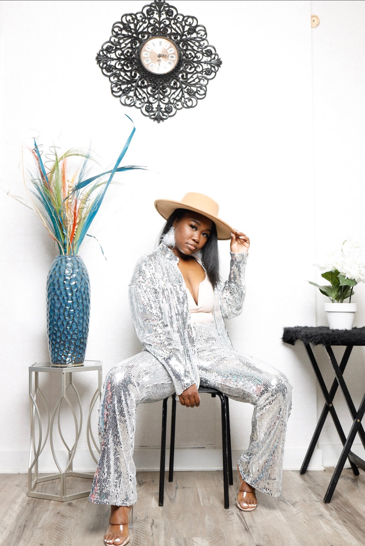 SUPERSTAR SEQIN PANTS SET