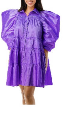 Puff Sleeved Babydoll Dress
